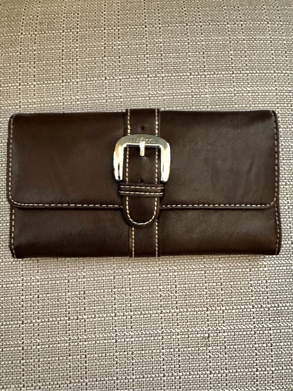 Liz & Co. Brown Wallet with Silver Buckl